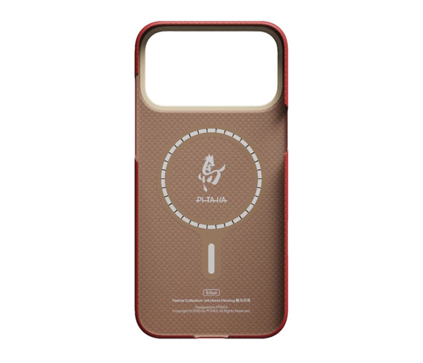 PITAKA Edge Case do iPhone 17 Pro Ink Horse Cinnabar - 1541652 - zdjęcie 2